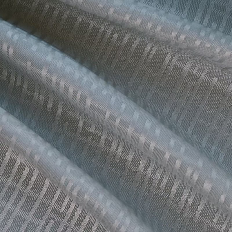 Stuth curtain Jacquard Labyrinth ùr-nodha aotrom liath