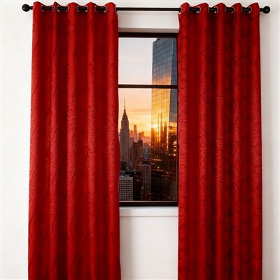 Curtain Jacquard Dearg Cationic