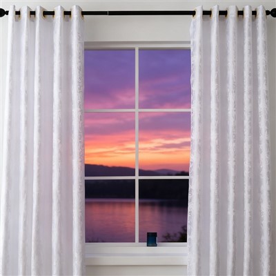 Cùirtear Jacquard geal